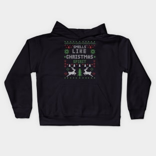 Smell Like Christmas Spirit Kids Hoodie